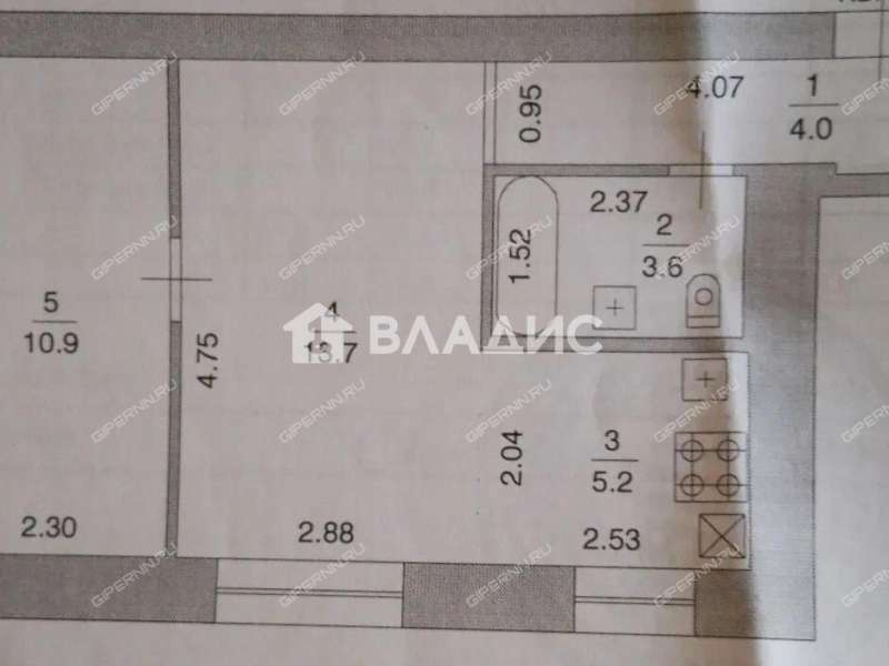двухкомнатная квартира на Юбилейной улице дом 18