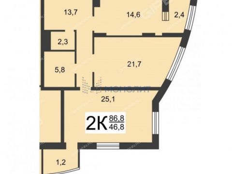 2-komnatnaya-nab-kazanskaya-d-5 фото