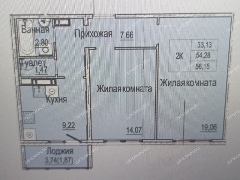 двухкомнатная квартира в новостройке на Вязниковской улице