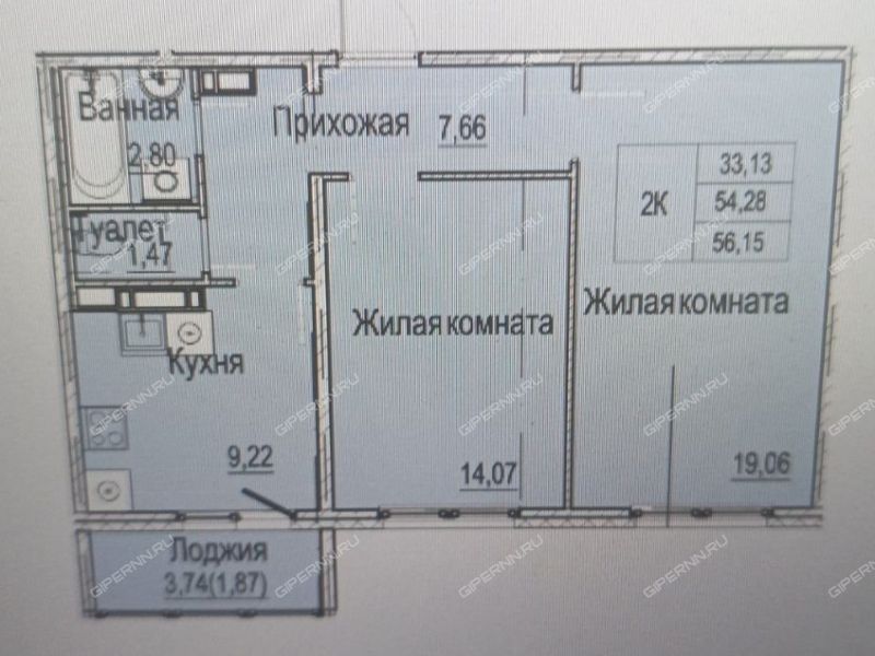 двухкомнатная квартира на Вязниковской улице