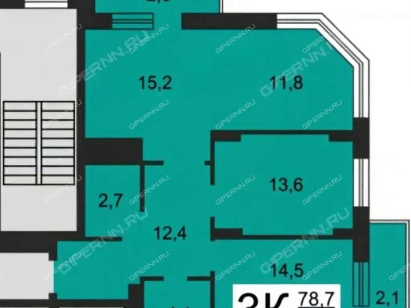 трёхкомнатная квартира на улице Тимирязева дом 7 к4