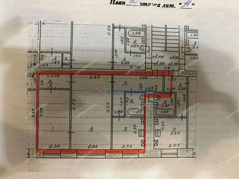 двухкомнатная квартира на улице Баранова дом 7
