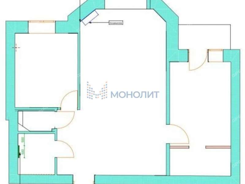 двухкомнатная квартира на улице Родионова дом 180