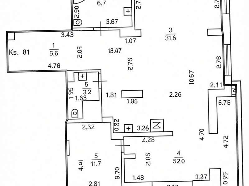 трёхкомнатная квартира на улице Тимирязева дом 7 к2