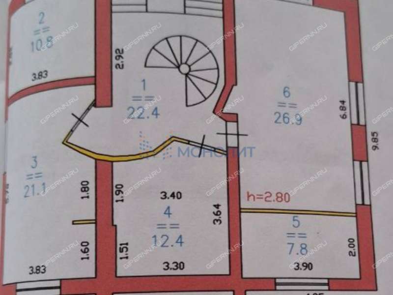 дом на Магистральной улице деревня Афонино