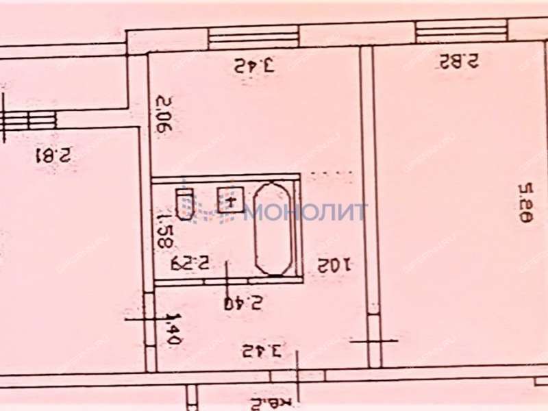 двухкомнатная квартира на Южном бульваре дом 3