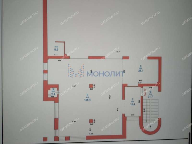 помещение под помещение свободного назначения, торговую площадь на улице Веденяпина