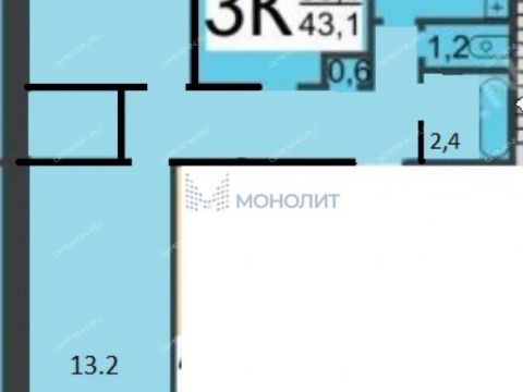 3-komnatnaya-ul-kovalihinskaya-d-72 фото