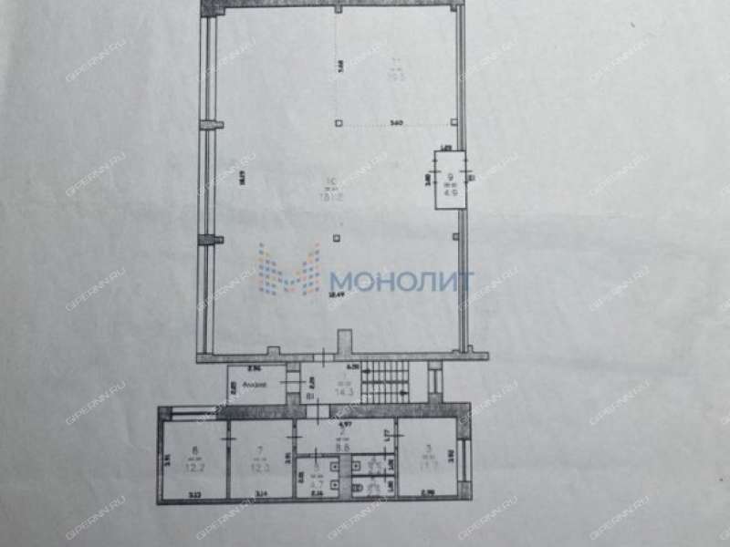 помещение под торговую площадь на улице Маршала Голованова