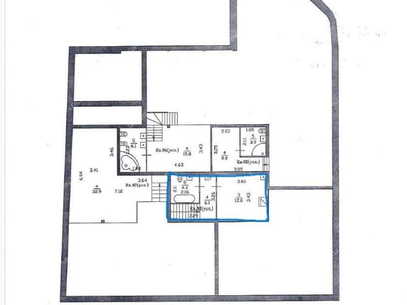 двухкомнатная квартира на улице Минина дом 18б