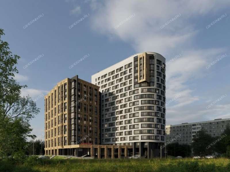 двухкомнатная квартира в новостройке на улице Красных Зорь