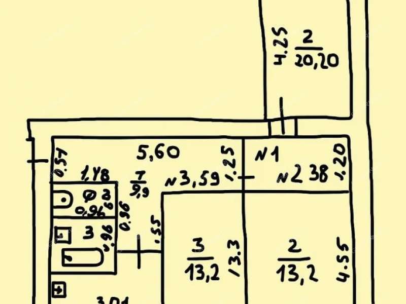 трёхкомнатная квартира на улице Переходникова дом 5