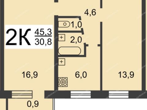 2-komnatnaya-ul-doneckaya-d-4 фото