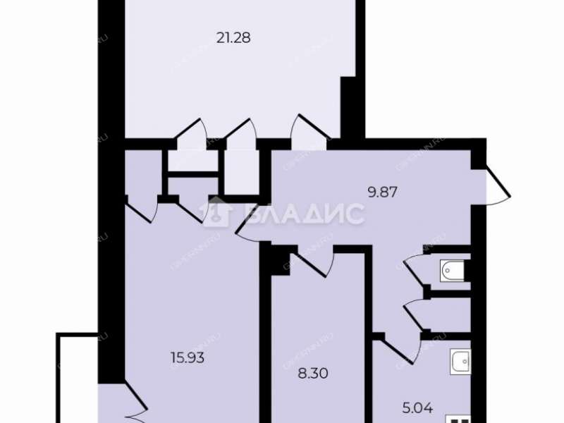 комната в доме 19 на проспекте Ильича