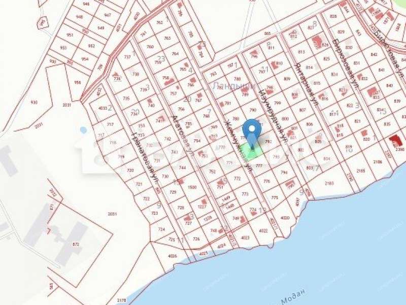 земельный участок 10 соток Жемчужная улица деревня Инютино