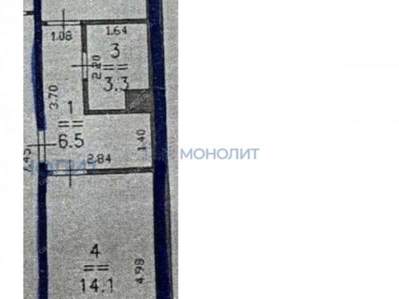 однокомнатная квартира на Волжской набережной дом 10В