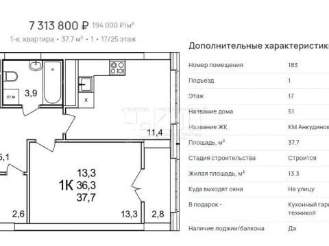 1-komnatnaya-ankudinovka-kstovskiy-rayon фото