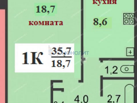 1-komnatnaya-poselok-berezovskiy-ul-kasimovskaya-d-17 фото