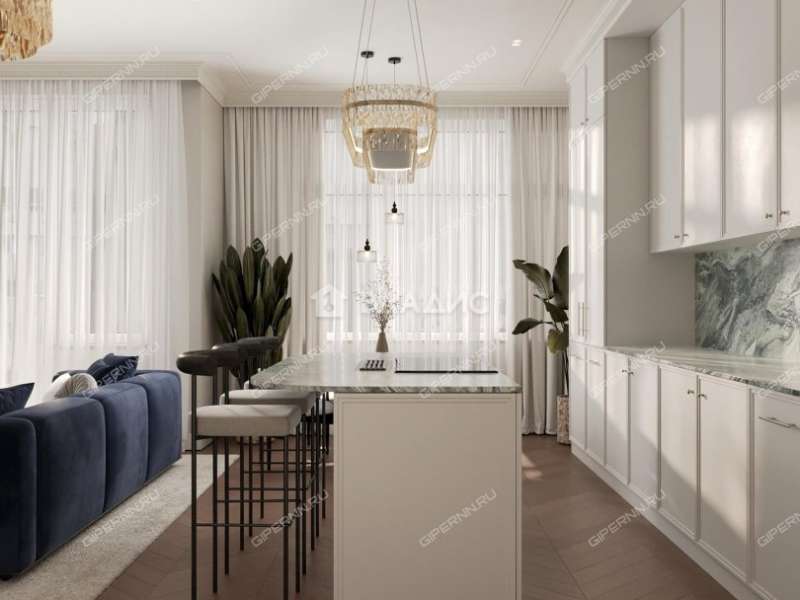 четырёхкомнатная квартира на улице Белинского дом 66