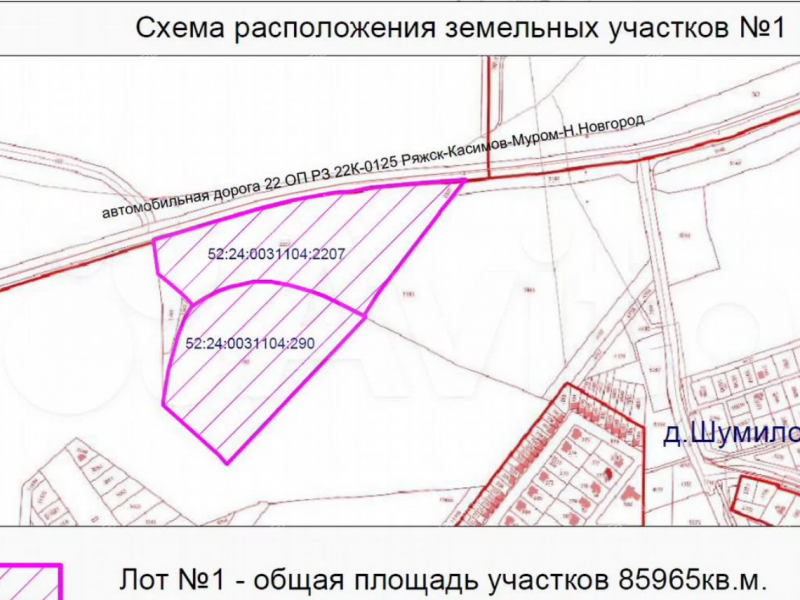 земельный участок под коммерческое использование в Богородском районе Нижегородской области