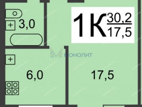 1-komnatnaya-prosp-lenina-d-29 фото