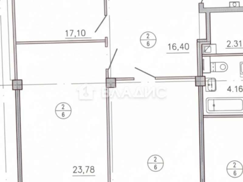 двухкомнатная квартира на Полтавской улице дом 15