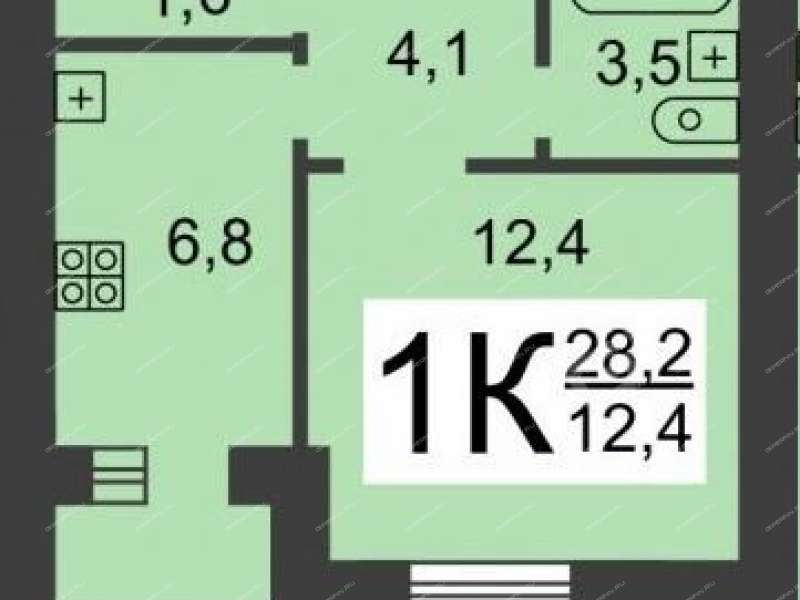 однокомнатная квартира на улице Коминтерна дом 18