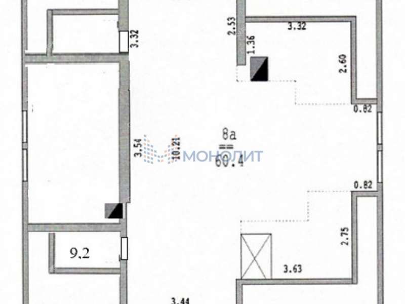 четырёхкомнатная квартира на улице Большие Овраги дом 17