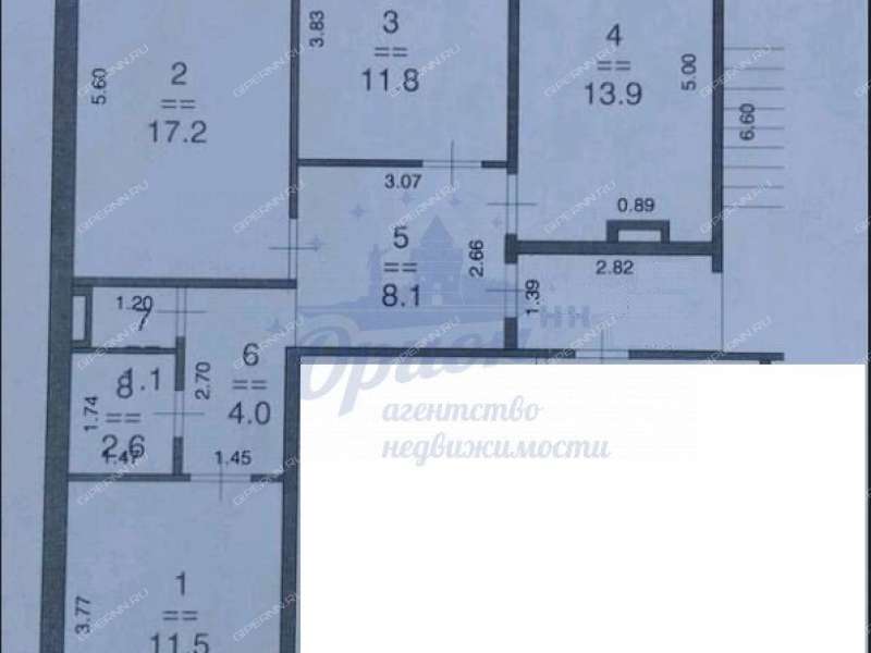 трёхкомнатная квартира на улице Маршала Казакова дом 8, к1