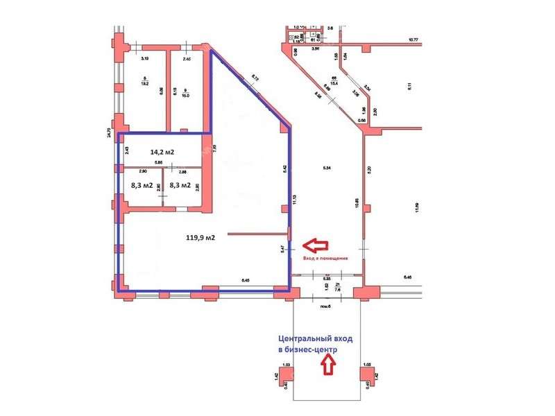 помещение под офис на Родионова ул. д.23